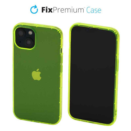 FixPremium - Coque transparente pour iPhone 13, jaune