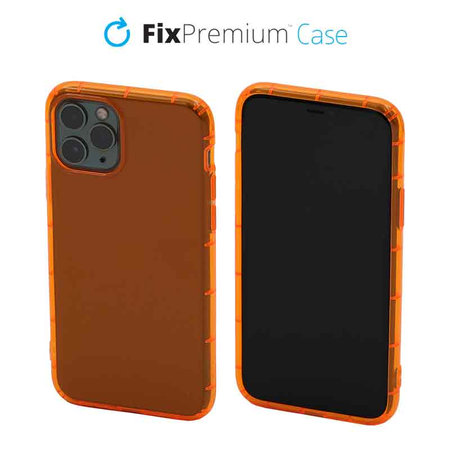 FixPremium - Coque transparente pour iPhone 11 Pro, orange