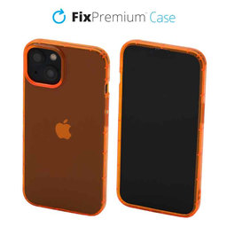 FixPremium - Coque transparente pour iPhone 13, orange