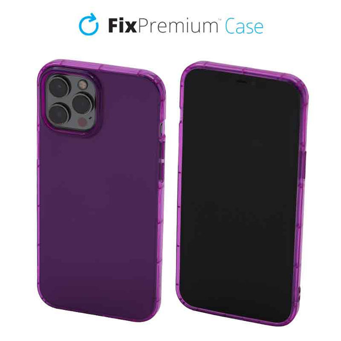 FixPremium - Coque transparente pour iPhone 12 Pro Max, violette