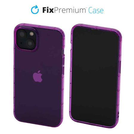 FixPremium - Coque transparente pour iPhone 14, violette