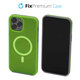FixPremium - Coque transparente avec MagSafe pour iPhone 13 Pro, neon green
