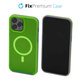 FixPremium - Coque transparente avec MagSafe pour iPhone 14 Pro Max, neon green
