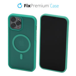 FixPremium - Coque Clear sMagSafe pour iPhone 13 Pro, bleu menthe