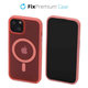 FixPremium - Coque transparente avec MagSafe pour iPhone 14, peach pink