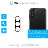 FixPremium Glass - Protecteur d'objectif de caméra arrière pour Samsung Galaxy S23