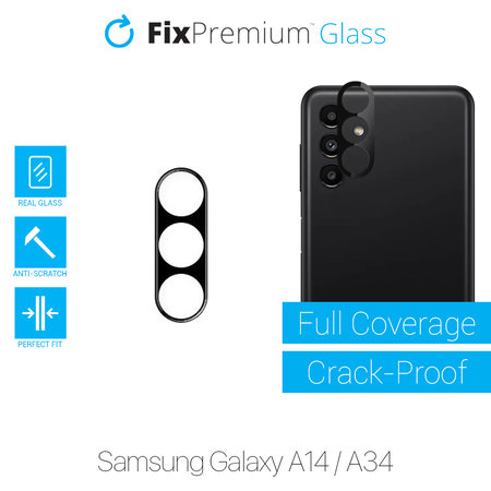FixPremium Glass - Protecteur d'objectif de caméra arrière pour Samsung Galaxy A34