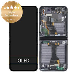 Samsung Galaxy Z Flip 5 F731B - Écran LCD + Ecran Tactile + Cadre (Graphite) - GH82-31827A Genuine Service Pack