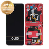 Motorola Razr 40 Ultra - Écran LCD + Ecran Tactile + Cadre (Viva Magenta) - 5D68C22598 Genuine Service Pack