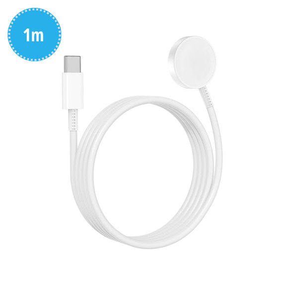 Chargeur magnétique rapide pour câble USB-C pour Apple Watch, 1 m, plastique, bulk