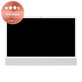 Apple iMac 24" M1 A2438, A2439 (2021) - Écran LCD Retina 5K (Silver) Refurbished
