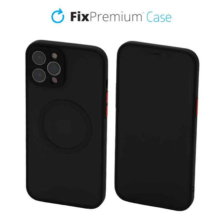 FixPremium - Étui Matte avec MagSafe pour iPhone 13 Pro, noir