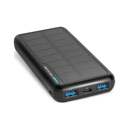 SBS - PowerBank Solar, 10 000 mAh, noir