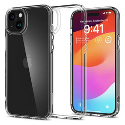 Spigen - Étui Ultra Hybrid pour iPhone 15 Plus, Crystal Clear