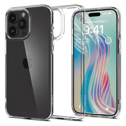 Spigen - Étui Ultra Hybrid pour iPhone 15 Pro, Crystal Clear