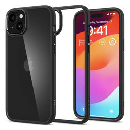 Spigen - Étui Ultra Hybrid pour iPhone 15, Matte Black