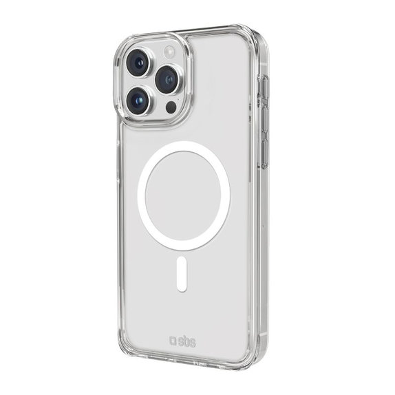 SBS - Étui Light Mag avec MagSafe pour iPhone 15 Pro Max, transparente
