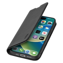 SBS - Étui Book Wallet Lite pour iPhone 15, noir