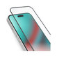 SBS - Verre trempé Full Cover pour iPhone 15, noir
