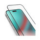SBS - Verre trempé Full Cover pour iPhone 15 Pro, noir