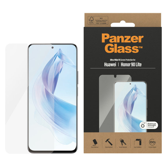 Verre trempé UWF pour Honor 90 Lite, Clair, PanzerGlass
