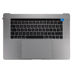 Apple MacBook Pro 15" A1707 (Late 2016 - Mid 2017) - Cadre de clavier supérieur + clavier UK + microphone + trackpad + haut-parleurs (Space Gray)