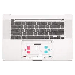 Apple MacBook Pro 16" A2141 (2019) - Cadre de clavier supérieur + clavier UK (Silver)