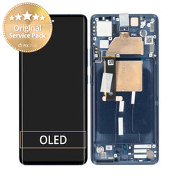 Motorola Edge 30 Fusion - Écran LCD + Ecran Tactile + Cadre (Neptune Blue) - 5D68C21190 Genuine Service Pack