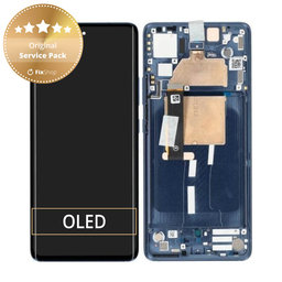 Motorola Edge 30 Fusion - Écran LCD + Ecran Tactile + Cadre (Neptune Blue) - 5D68C21190 Genuine Service Pack