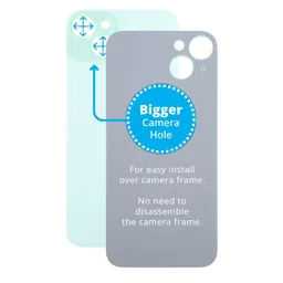 Apple iPhone 15 Plus - Verre du boîtier arrière avec plus grand trou pour l'appareil photo (Green)