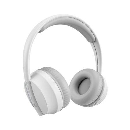 Music Hero - Stereo Casque sans fil Skidup avec un micro, blanc