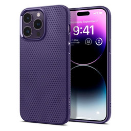 Spigen - Étui Liquid Air pour iPhone 14 Pro Max, Deep Purple