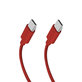SBS - Câble USB-C/USB-C, 60W, PD, 1.5m, rouge