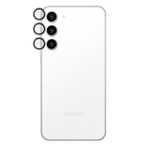 PanzerGlass - Couvercle de Protection d'Objectif d'Appareil Hoops pour Samsung Galaxy S23 FE, noir