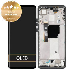 Motorola Edge 40 Neo XT2307 - Écran LCD + Ecran Tactile + Cadre (Black Beauty) - 5D68C23158 Genuine Service Pack