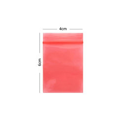 ESD Sac Antistatique à Fermeture Éclair (Rouge) - 4x6cm 100pcs