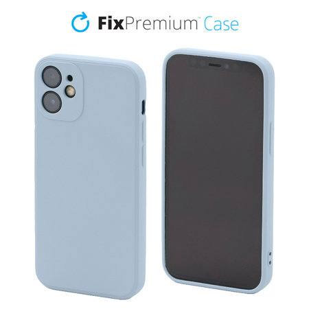 FixPremium - Silikónové Étui pour iPhone 12 mini, light blue