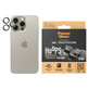 Protection d'objectif de caméra Hoops pour iPhone 15 Pro/15 Pro Max, Natural Titanium, PanzerGlass