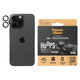 Protection d'objectif de caméra Hoops pour iPhone 15 Pro/15 Pro Max, Black Titanium, PanzerGlass