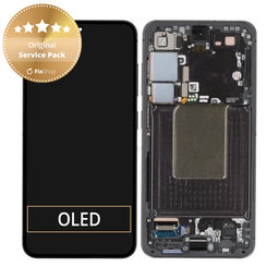 Samsung Galaxy S24 S921B - Écran LCD + Écran tactile + Cadre (Onyx Black) - GH82-33287A Genuine Service Pack