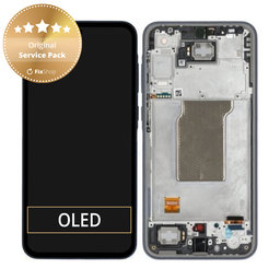 Samsung Galaxy A35 A356B - Écran LCD + Écran tactile + Cadre (Awesome Navy) - GH82-34223A Genuine Service Pack