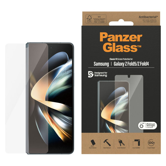 Verre trempé AB pour Samsung Galaxy Z Fold5/Z Fold4, Clair, PanzerGlass