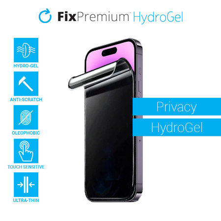 FixPremium - Privacy Screen Protector pour Apple iPhone 15 Pro