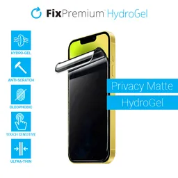FixPremium - Privacy Matte Screen Protector pour Apple iPhone 13, 13 Pro, 14 et 16e