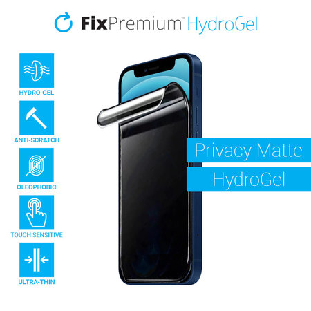 FixPremium - Privacy Matte Screen Protector pour Apple iPhone 12 et 12 Pro