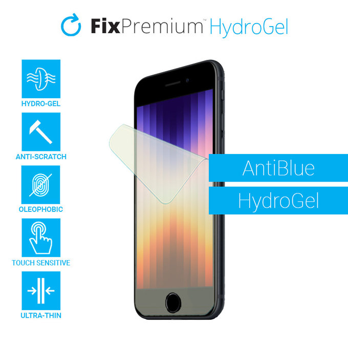 FixPremium - AntiBlue Screen Protector pour Apple iPhone 6, 6S, 7, 8, SE 2020 et SE 2022
