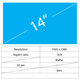 14 LCD Fin Mat 30 pin Full HD Sans supports