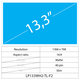 13.3 LCD Fin Mat 40 pin WXGA HD