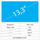 13.3 LCD Fin Mat 40 pin WXGA HD