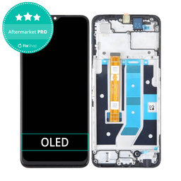 Oppo A78 4G CPH2565 - Écran LCD + Ecran Tactile + Cadre (Mist Black) OLED